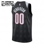 Maillot NBA Portland Trail Blazers Scoot Henderson Nike 2024-25 City Edition Noir Swingman - Enfant